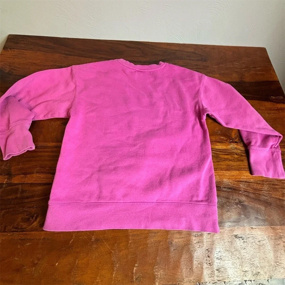 Nike Sportswear Club Fleece Girls Sweatshirt Pink Crew Neck Pullover S